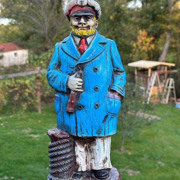 Vintage Syroco Faux Wood 1940’s Rare Sea Captain XL 13” - Picture 2 of 10